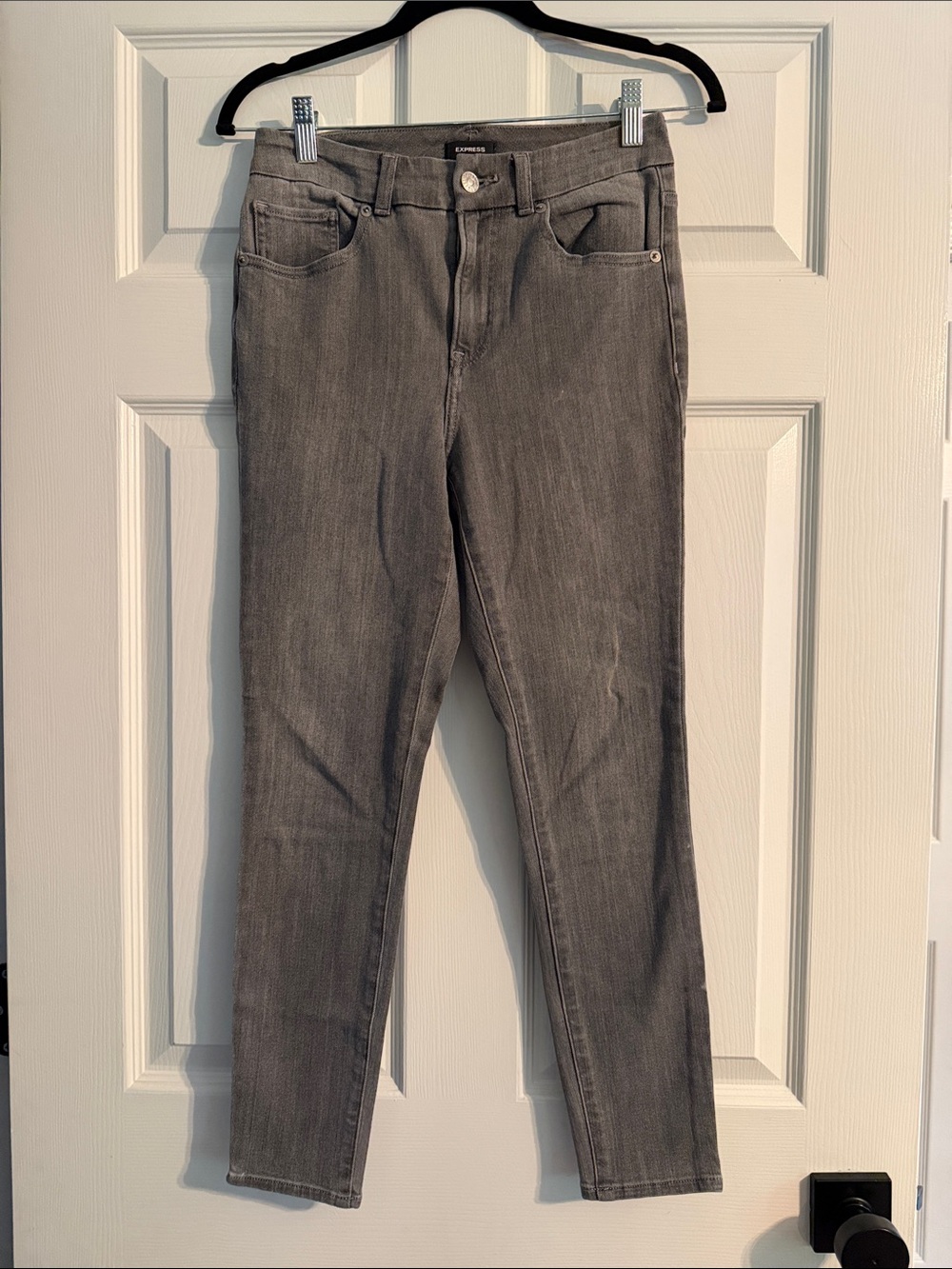 Express Women's Gray Skinny Jeans